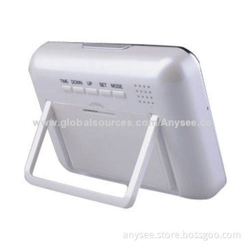 Desk Clock Camera for Babies' Care with 160° Viewing Angle, JPEG Picture Format